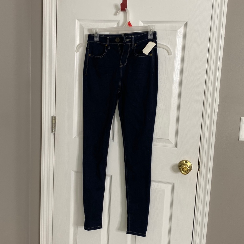 Dark Blue High Rise Jeggings